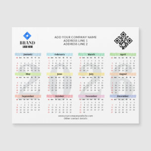 Code QR du logo du calendrier 2026 Promo d'entrepr