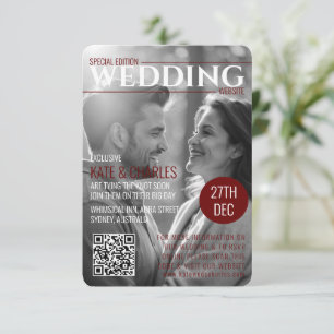 Code QR du magazine personnalisé unique  RSVP   Si