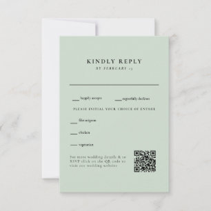 Code QR du Mariage de lumière simple RSVP