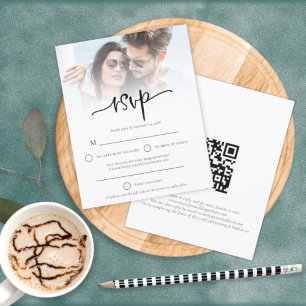 Code QR du Mariage de recouvrement de photo budgét