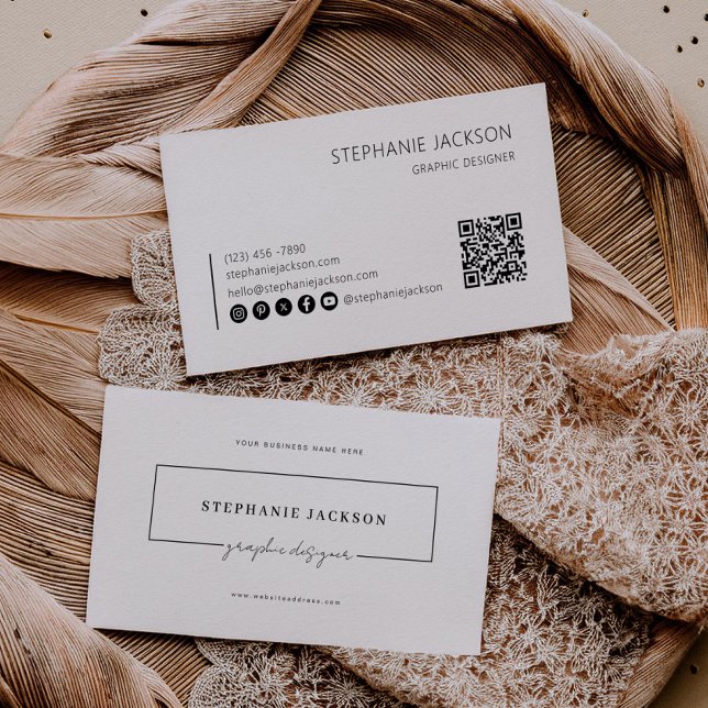 Code QR du scanneur Carte de visite Designer (Créateur téléchargé)