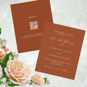 Code QR du script orange vidé mariage budget RSVP