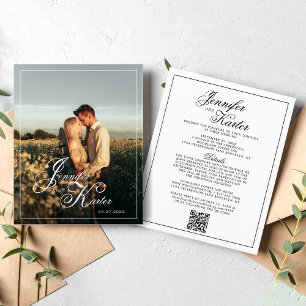Code QR Élégant BUDGET Tout en un Mariage photo