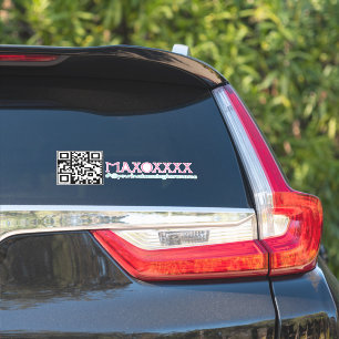Code QR Enseigne de Salon d'Ongles Autocollant V