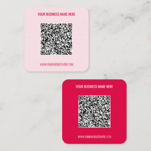 Code QR et Carte de visite de texte personnalisé V