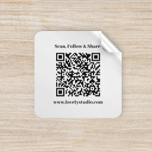 Code QR et personnalisez vos stickers texte