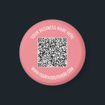 Code QR et texte personnalisé Magnet personnalisé<br><div class="desc">Magnet with Your QR Code and Custom Text Professional Nom professionnel Site Web Promotional Company Magnets / Cadeau - Ajouter votre QR Code - Image ou logo / Nom - Entreprise / Site Web ou E-mail ou téléphone - Coordonnées / Adresse - Redimensionner et déplacer ou supprimer / Ajouter des...</div>