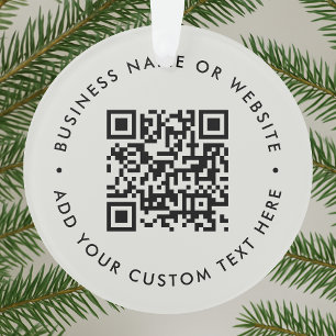 Code QR   Gris Simple Minimaliste Propre
