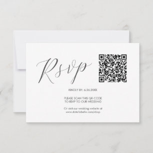 Code QR Mariage Cartes RSVP simples