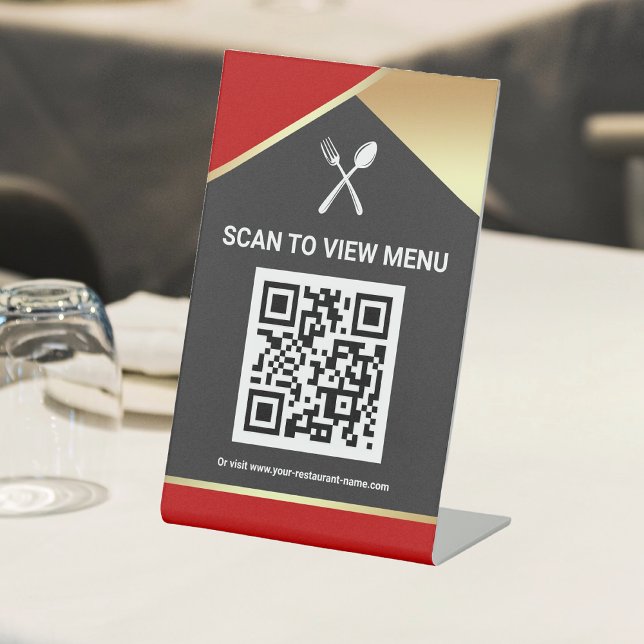 Code QR Menu Numérique pour Restaurants Panneau de (Créateur téléchargé)