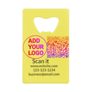Code QR minimal simple ajouter logo scanner nom du