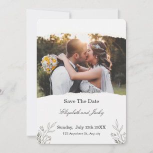 Code QR minimaliste pour mariage Save The Date