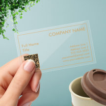Code QR minimaliste transparent
