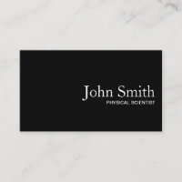 Code QR noir Carte de visite scientifique physique