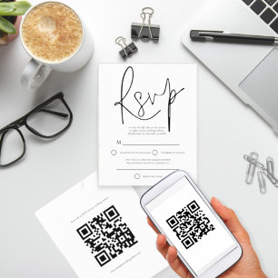 Code QR - Noir du budget Code QR - Mariage RSVP
