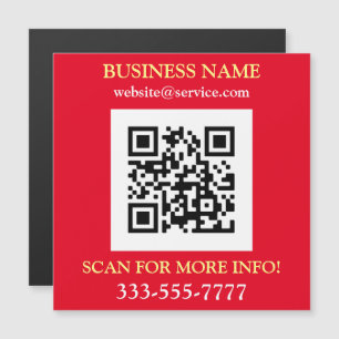 Code QR, Nom de l'entreprise Promo, Jaune Blanc Ro