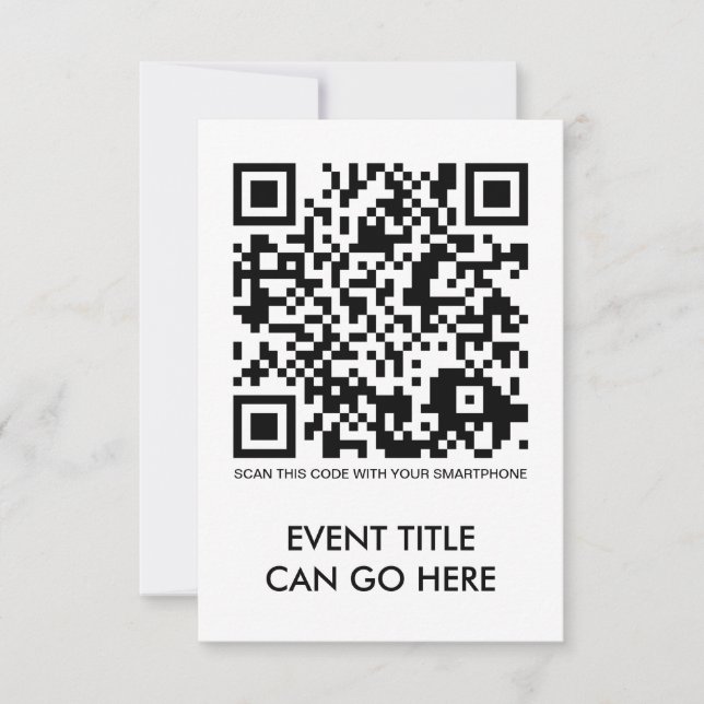 code QR personnalisable (Devant)