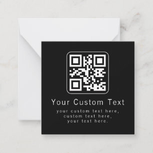 Code QR personnalisable & modèle de texte modifiab