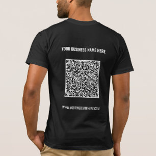 Code QR personnalisé et Modèle T-Shirt d'entrepris