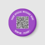 Code QR personnalisé et texte cadeau Magnet modern<br><div class="desc">Choisissez Couleurs et Police - Magnets avec votre code QR spécial Infos et texte personnalisé Magnets modernes / Cadeau - Ajouter votre code QR - Image ou logo - photo / Texte - Nom ou autre info / message - Redimensionner et déplacer / Supprimer / Ajouter des éléments - Image...</div>