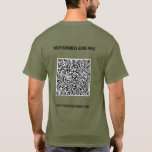 Code QR personnalisé et texte de votre T-shirt d'e<br><div class="desc">Couleurs et polices personnalisées - T-shirts avec votre code QR et votre texte personnalisé Professionnel Nom professionnel Site Web Promotional Company T-shirt ou Sweat - shirts à capuche / Cadeau - Ajouter votre code QR - Image ou logo / Nom - Entreprise / Site Web ou E-mail ou Téléphone -...</div>