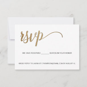 Code QR personnalisé RSVP par e-mail pour places r