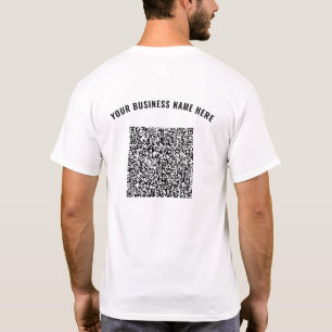 Code QR personnalisé Texte personnalisé T-shirt pr