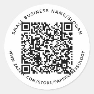 Code QR personnalisé Texte Sticker Étiquette pour