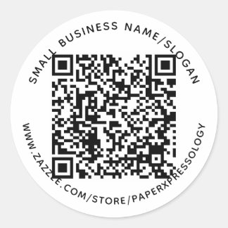 Code QR personnalisé Texte Sticker Étiquette pour