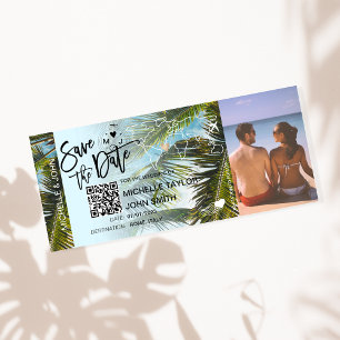 Code QR Photo Enregistrer la Date Carte d'embarque