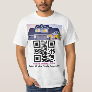 Code QR, photo texte ou logo T-shirt