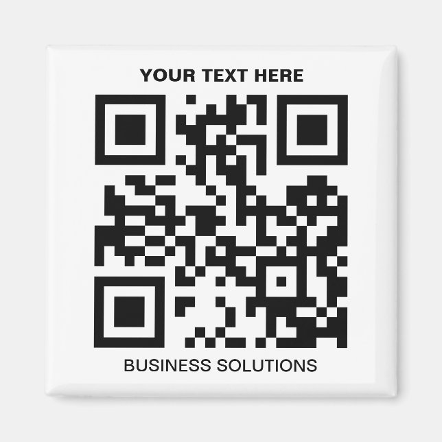 Code QR promo personnalisé Magnet (Devant)