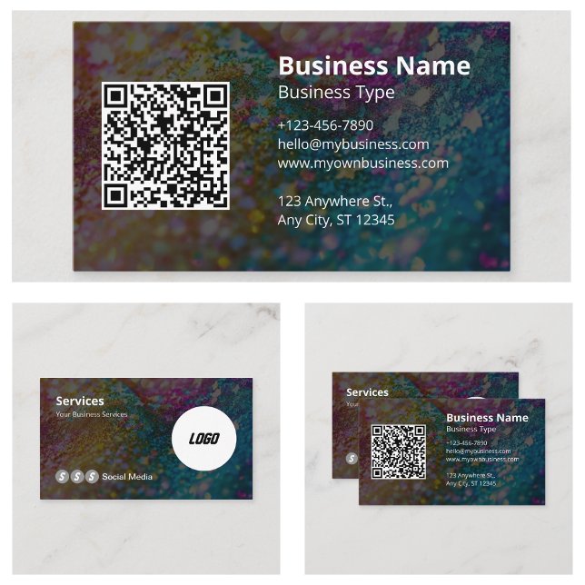 Code QR scannable de logo de carte de visite (Visiting Card Logo Scannable QR Code
)