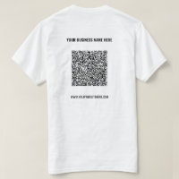 Code QR T-Shirt Texte personnalisé - Promotion pro