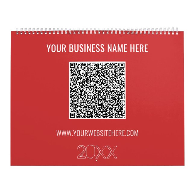 Code QR Texte personnalisé Calendrier professionne (Protection)