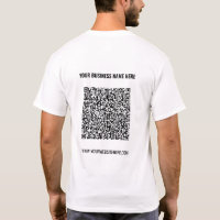 Code QR Texte personnalisé T-shirt commercial prom
