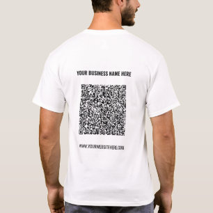 Code QR Texte personnalisé T-shirt commercial prom