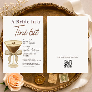 Code QR Une mariée dans une invitation de fête pré