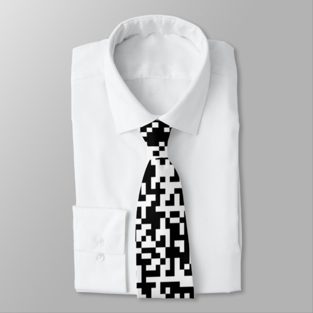 Code QR Unique votre propre Cravate de conception  (Attaché)