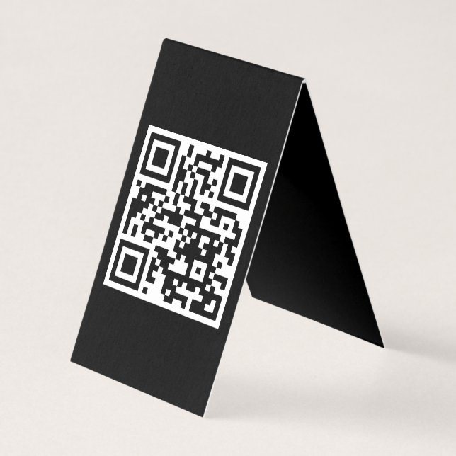 Code QR uniquement Carte pliée verticale (Front)