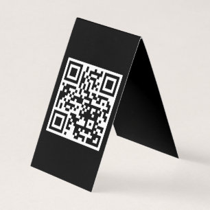 Code QR uniquement Carte pliée verticale
