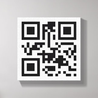 Code QR visuel sur toile emboutie Premium (Gloss)