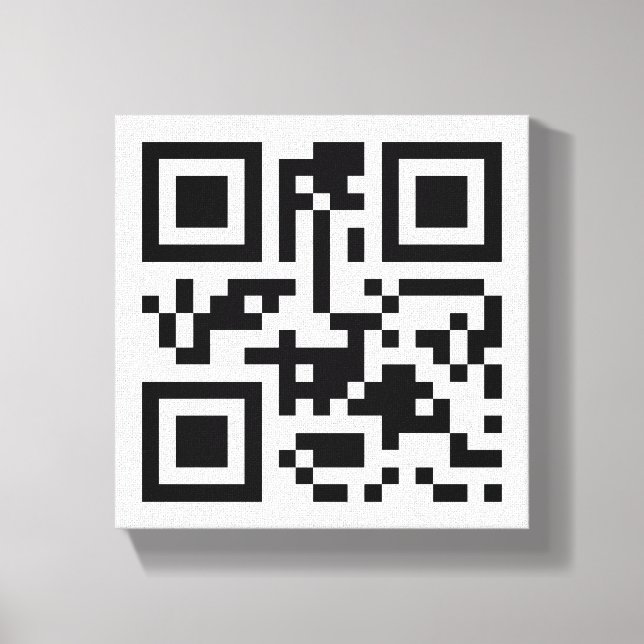 Code QR visuel sur toile emboutie Premium (Gloss) (Recto)