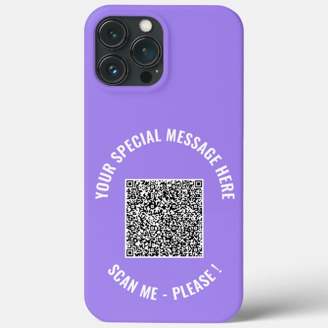 Code QR Votre cadeau coque iphone de message spéci (Verso)