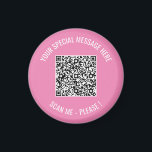 Code QR Votre Message Spécial Surprise Magnet Cade<br><div class="desc">Choisissez Couleurs et Police - Magnet Your Special QR Code Info and Custom Text Personnalisé Modern Magnets / Cadeau - Ajouter votre QR Code - Image ou logo - photo / Texte - Nom ou autre info / message - Redimensionner et déplacer ou supprimer / Ajouter des éléments - Image...</div>