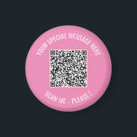 Code QR Votre Message Spécial Surprise Magnet Cade<br><div class="desc">Choisissez Couleurs et Police - Magnet Your Special QR Code Info and Custom Text Personnalisé Modern Magnets / Cadeau - Ajouter votre QR Code - Image ou logo - photo / Texte - Nom ou autre info / message - Redimensionner et déplacer ou supprimer / Ajouter des éléments - Image...</div>