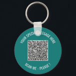 Code QR Votre Message Texte Cadeau de Porte-Clés S<br><div class="desc">Choisissez les couleurs et la police - Votre information de code QR spéciale et texte personnalisé Cadeau moderne personnalisé - Ajoutez votre code QR - Image ou logo - photo / Texte - Nom ou autre information / message - Redimensionnez et déplacez ou supprimez / ajoutez des éléments - Image...</div>
