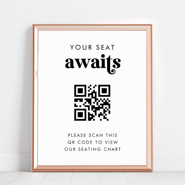Code QR Votre Siège Attend Le Tableau De Sièges Ma (Créateur téléchargé)