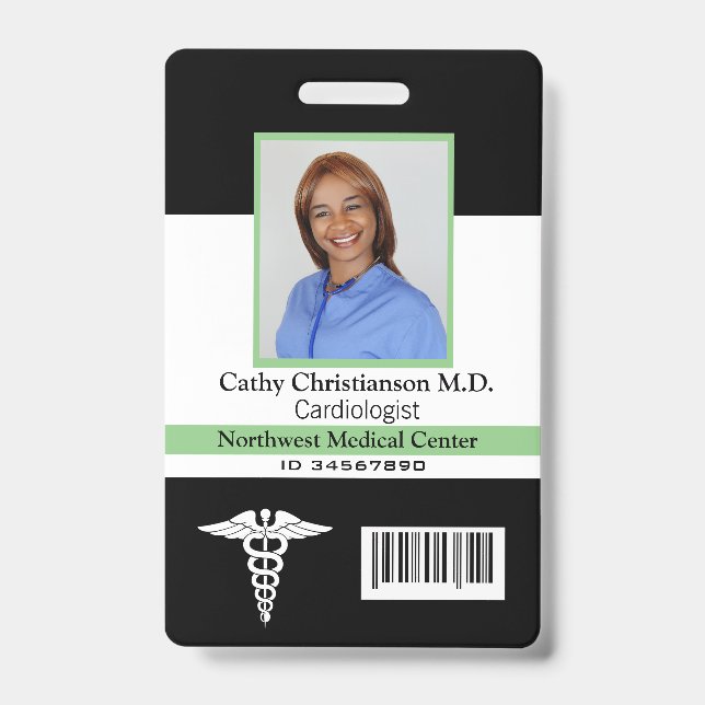 Code scanneur de badge photo du nom du médecin (Avant)