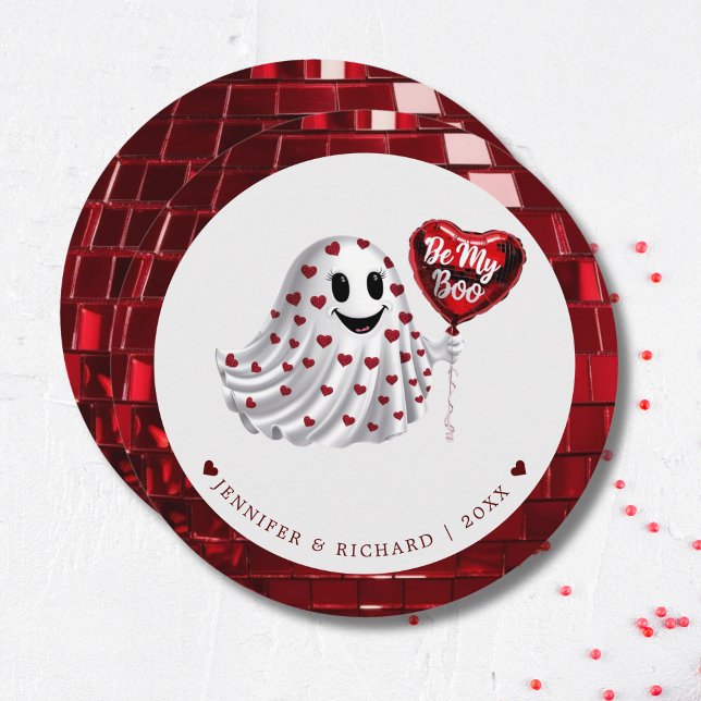 Codée cerise "Be My Boo" Carte Saint Valentin (Cherry Coded "Be My Boo" Valentine's Day Card)